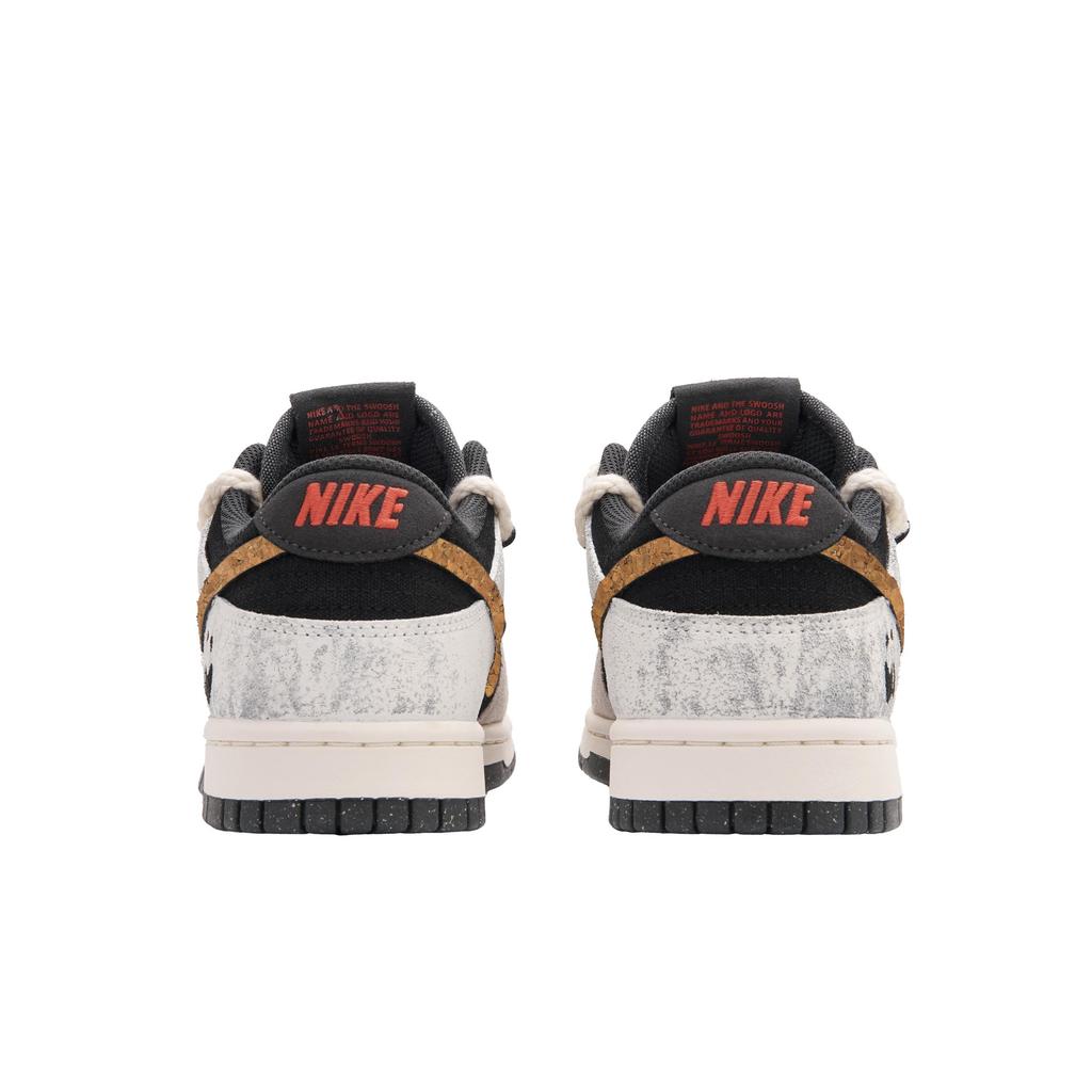 Nike Dunk Panda Player Wood Grain Low top Skateboard Shoes Men's Black Gray Yellow IB7720-110(Team62-)