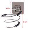 Adhesive Wall Mount Hair Dryer Holder Rack Blower Organizer Shelf Spiral Stand