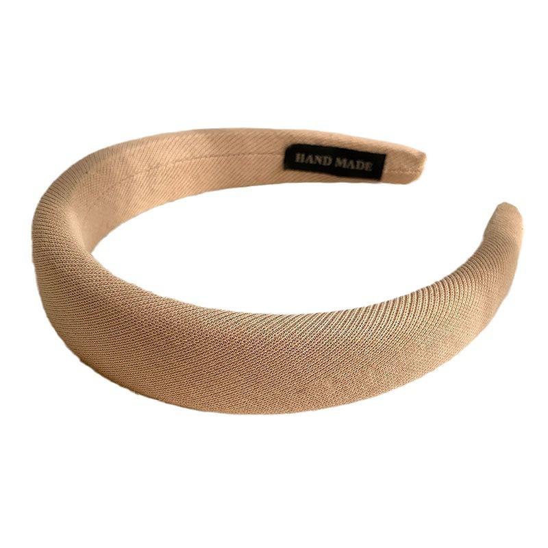 Women's Wide Edge White Sponge Headband - Stylish, Comfortable, Low-Pressure Hair Accessory