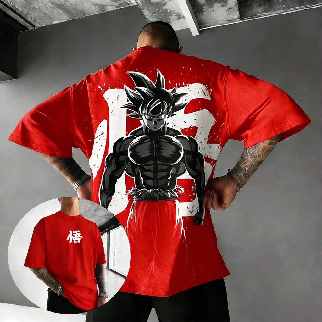 2026 Summer Y2k Dragon Ball Goku Graphic T Shirt Men Women Anime Print Oversized Cotton Short Sleeve Tee Streetwear Casual Tops