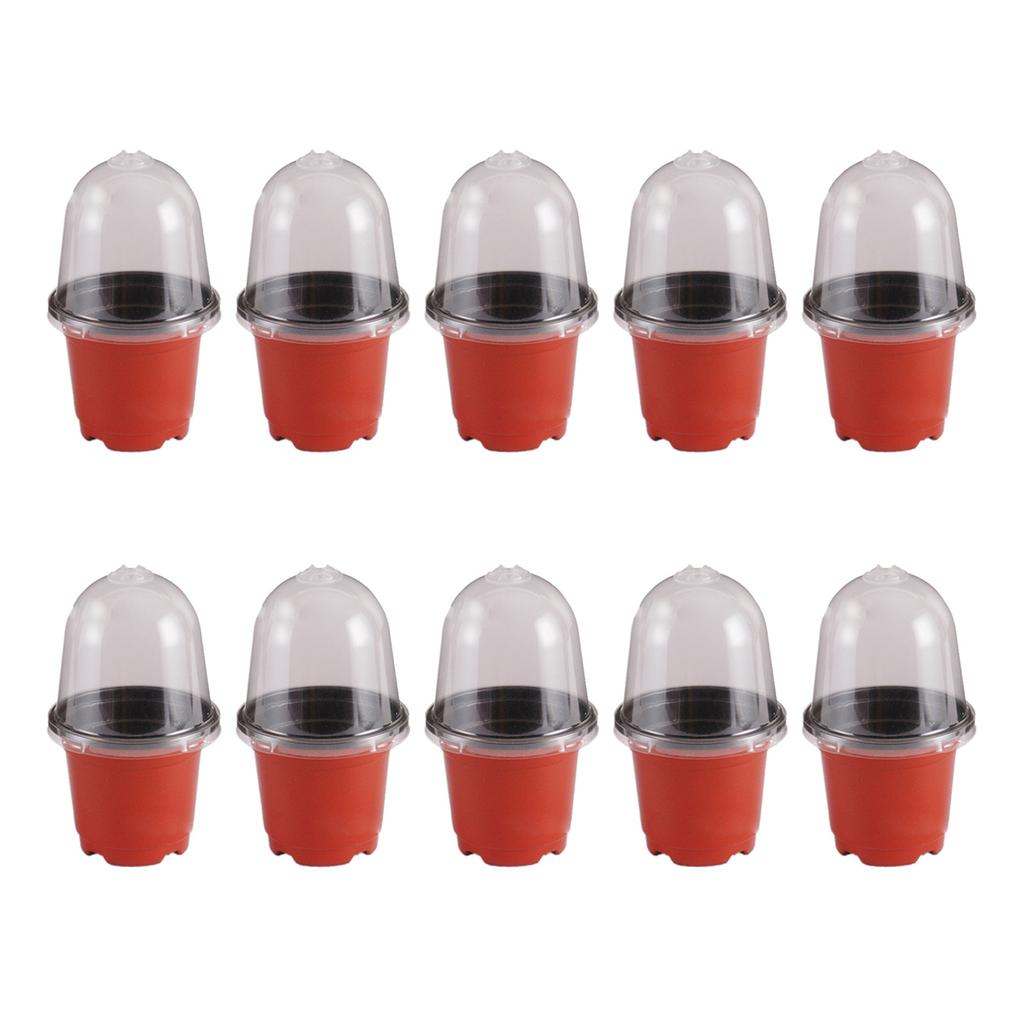 5/10/15/20Pcs Plastic Plant Nursery Pots Seed Starting Planting Pot Flower Planter Container for Succulents Seedlings