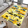 1PC Construction Vehicles Non-Slip Floor Carpet Compatible for Office&Living Room&Bedroom&Dining Room - Flat-Weave Machine-O391