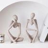 Sand Color, Abstract, Statue, Sculpture, Yoga, Figurine, Living Room, Home Decoration, Tabletop Decoration