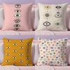 Mystic Eyes Cushion Cover Soft Short Plush DoubleSided Printing Home Decor Machine Washable Pillow Case Gift