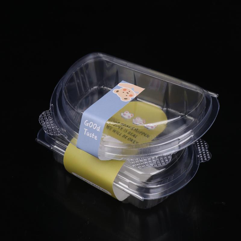 50Pcs Mousse Cake Box With Lid Swiss Roll Dessert Packaging Boxes Wedding Birthday Baby Shower Party Food Storage Containers