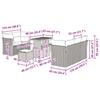 Garden Sofa Set with Cushions 8 pcs Beige and Light Grey