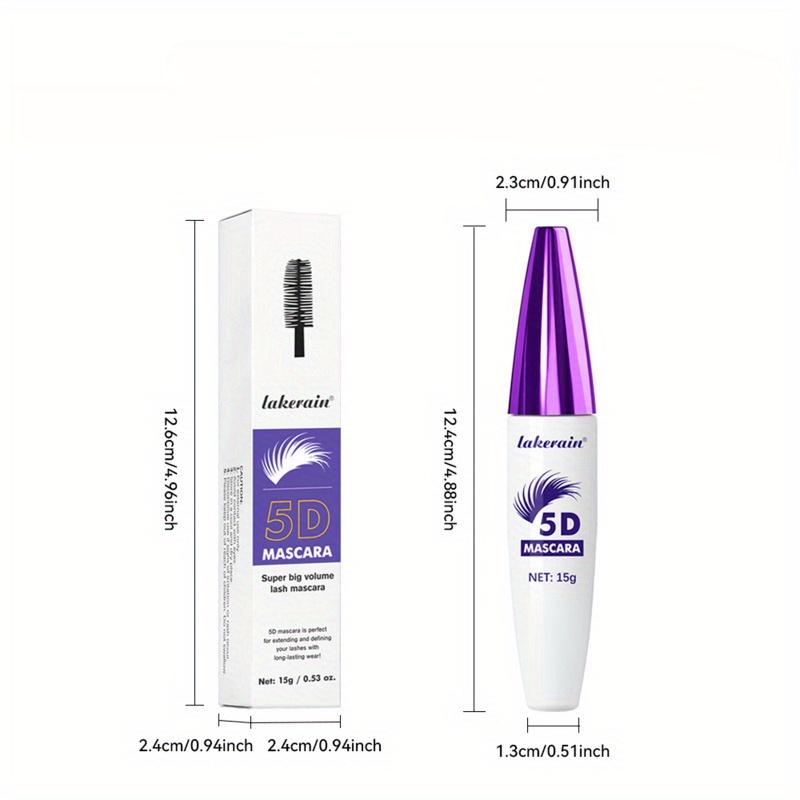 5D Waterproof Colored Mascara - Volumizing, Lengthening, Smudge-Proof, Vibrant Colors Black Mascara Waterproof Mascara Eye Makup