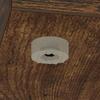 Side Table Smoked Oak 35 x 25 x 50 cm Engineered Wood