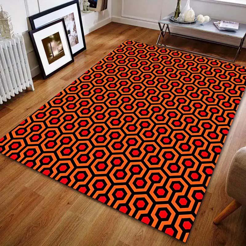 Hexagon of Personality Print Carpet for Living Room Bedroom Bedside Sofa Floor Mat Modern Home Decor Area Rug Large Size