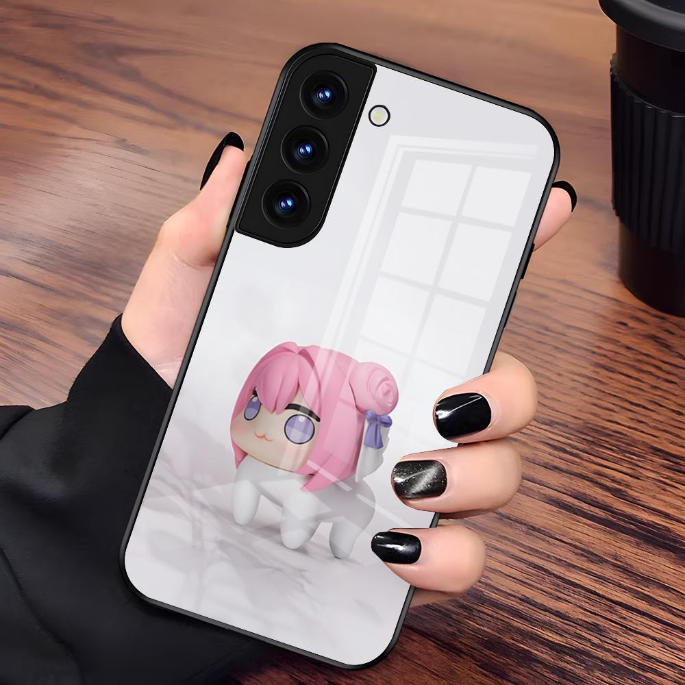 N-NIKKES Doro Phone Case For Samsung A56 A36 A26 A16 A15 A25 A35 A55 A14 A34 A24 A54 Glass Case