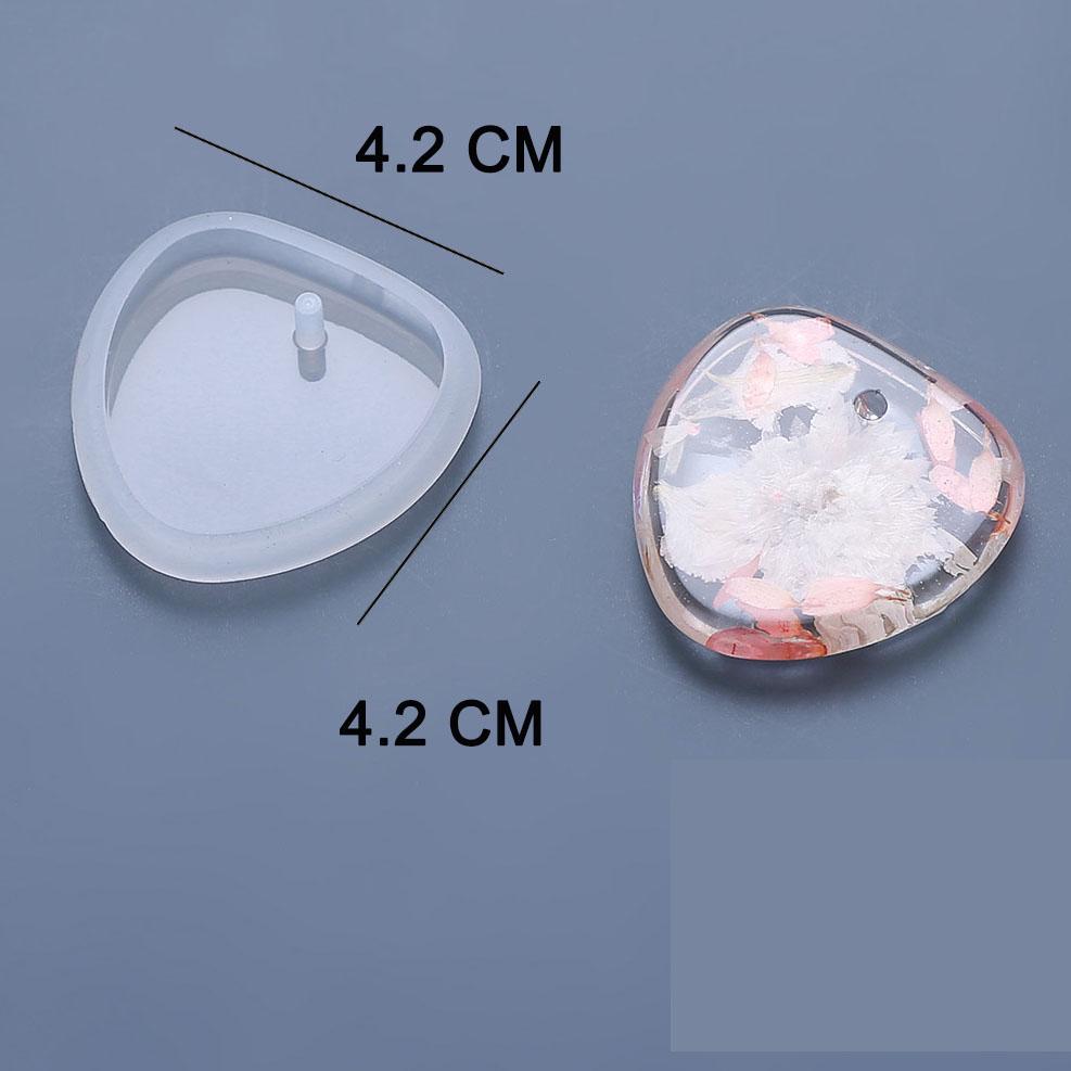 6 sztuk DIY Brelok Wisiorek Zestaw Formy Silikonowej Kryształ Żywica Epoksydowa Forma Okrągły Prostokąt Wisiorki Tworzenia Biżuterii Formy Do Odlewania