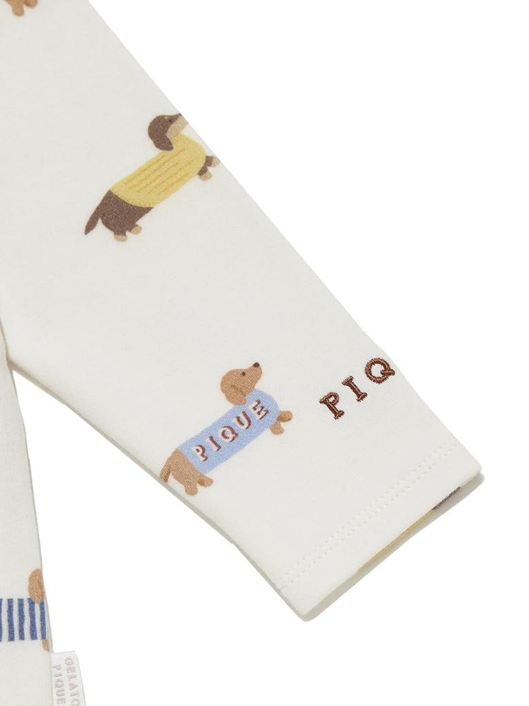 [BABY] Dachshund Print Romper PBCO255755CRM80