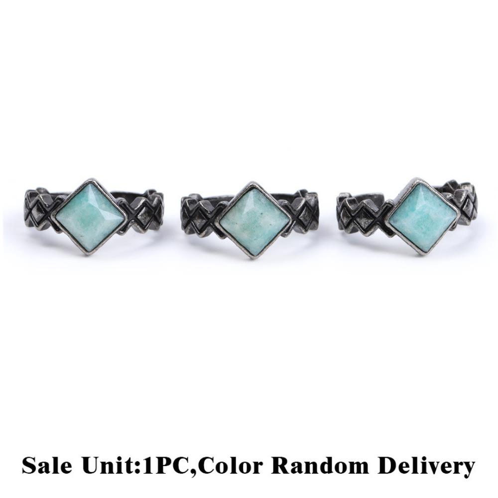 White Crystal Stone Ring Punk Style Amethyst Ring Newest Crystal Ring Fashion Accessories