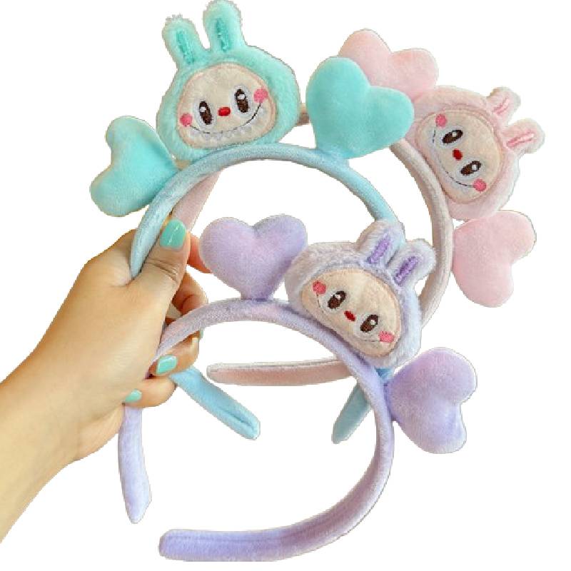 Face Wash Plush Headband Non Slip Hair Band Accessories Cartoon Gift