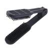 Double Brush Comb,Hair Straightening Brush Double Sided Hair Straightening Comb Heat Resistant Hair Straightening Brush With Handle