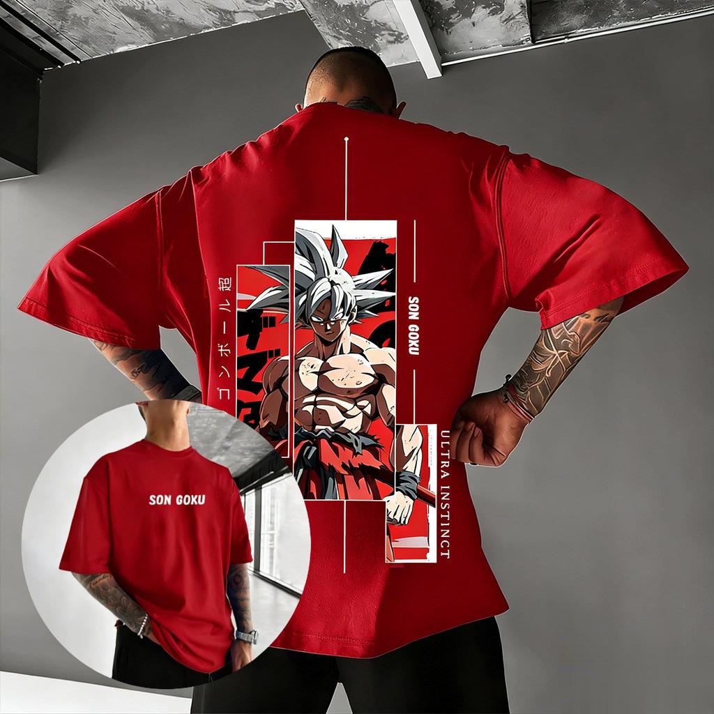 Dragon Ball Z Son Goku T-shirt Uomo Donna Anime Cotone Maglietta 2026 Estate Oversize Casual Streetwear Manica Corta Stampa Grafica Top