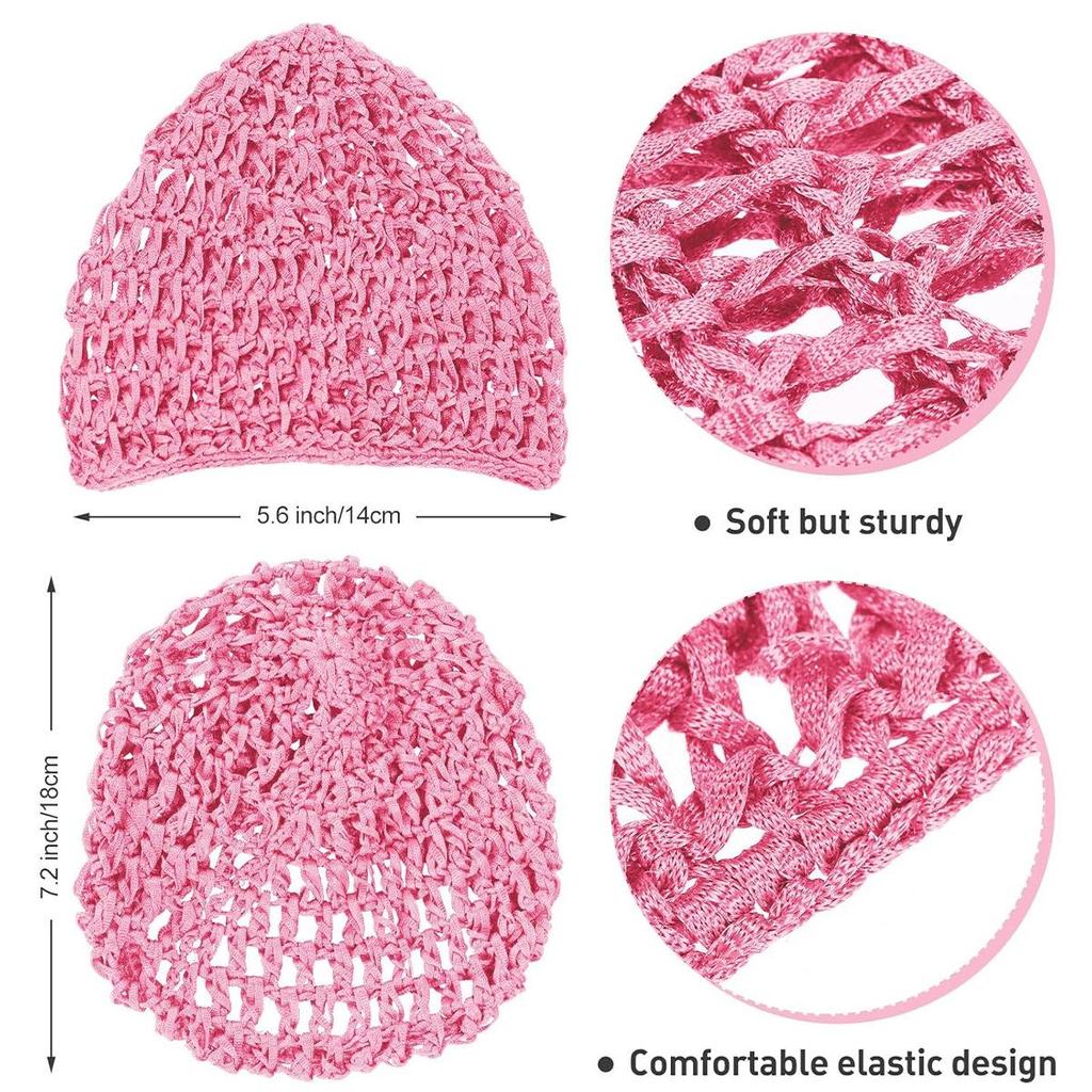 Handmade Crochet Sleep Cap: Solid Color Women's Wig and Hair Protection Net