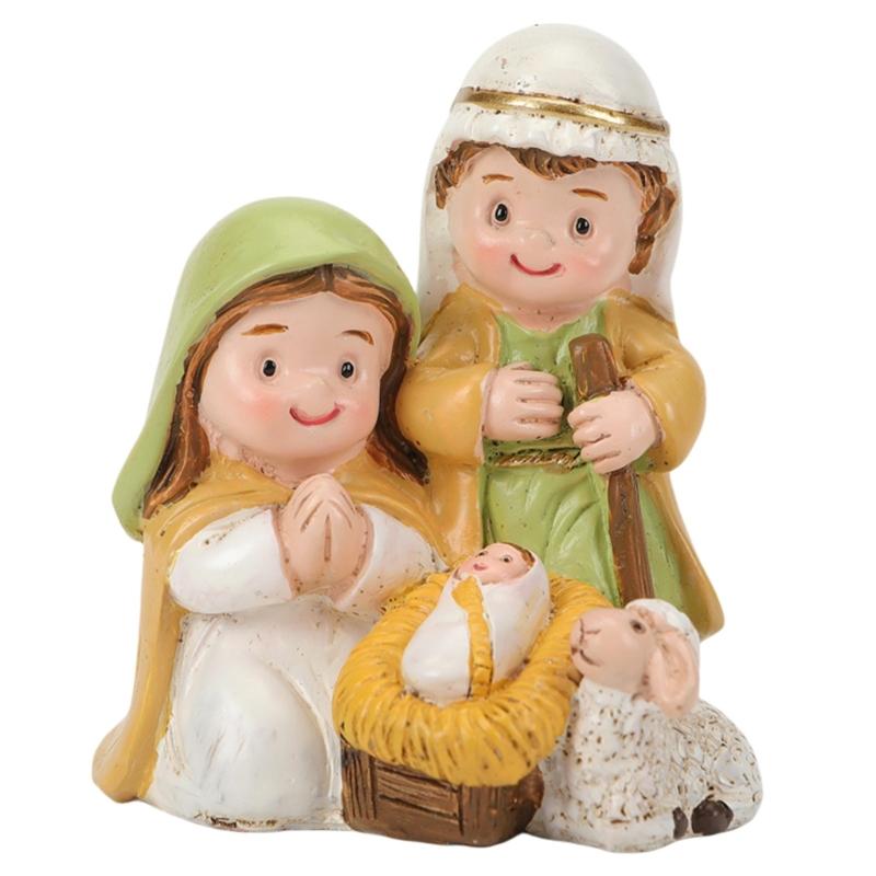 

Christmas Nativity Figurine Set Indoor Home Decoration for Table top Christmas Holiday Display Ornament