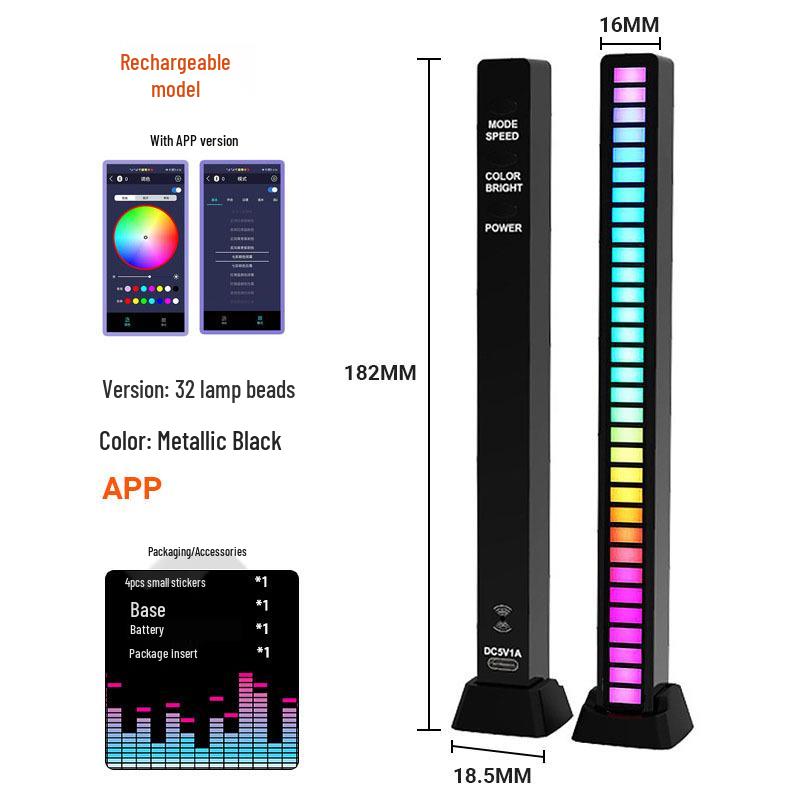 Atmosphere Light Speaker for Gaming Rooms: Creative Desktop Music and Rhythm Sound Control Decoration