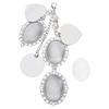 Handmade Alloy Glass Bridal Bag Charm Photo Frame Pendant Alloy Texture Perfect for Wedding Bouquet and Anniversary Gift