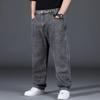 Herrenhosen Übergröße Jeans Herren Streetwear Große Größen Baumwolle Lockere Jeanshosen Lässige Cargohosen Atmungsaktive Große Dicke Hosen