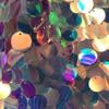 18mm Shiny Sparkle Sequined Embroidery Lace Laser Mermaid Big Hanging Sequined Mesh Material Shooting Background Costume Fabric