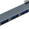 4 In 1 USB3.0 HUB Fast Speed USB3.0 4 Port USB C HUB Multiple Splitter Easy Cable Management for PC Computer