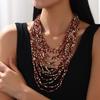 Multilayer Necklace With Acrylic Beads For Women Winter