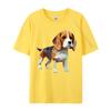 Unisex TShirt Beagle Low Poly Tshirt HuUnisex Friend Dog Printed Tshirt Camisas Basicas Hombre Grpahic Tee