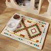 Pet Feeding Floor Mat Water-Absorbing Cooling Anti-Slip Mat Cat Mat Dog Mat Special Wipe No-Wash Pet Mat