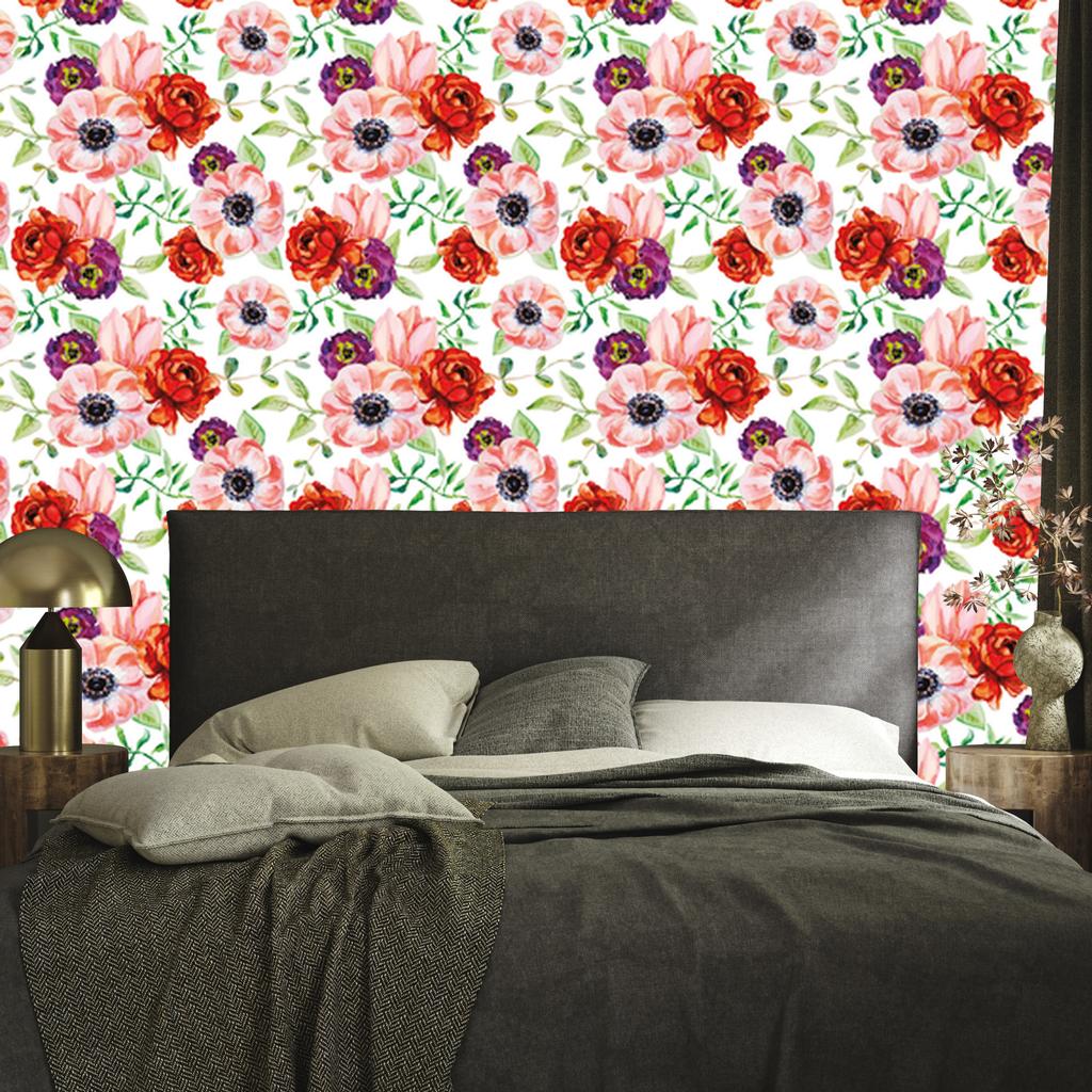 Colorful Buttercups Wallpaper for Living Room and Bedroom 50x1000