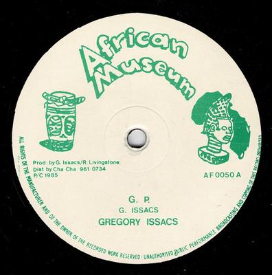 12inch Record GREGORY ISAACS - G.P.   AF0050 African Museum 1985 Jamaica Reggae, Ska & Dub Used