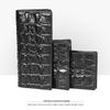 Men’s Retro Genuine Leather Wallet - Hand-Embossed Crocodile Pattern, Long, Large Capacity, Multi-Card Slots.