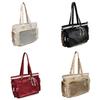 Pvc Transparent Tote Bag For Women With Zipper Pocket And Shoulder Strap For Daily Use