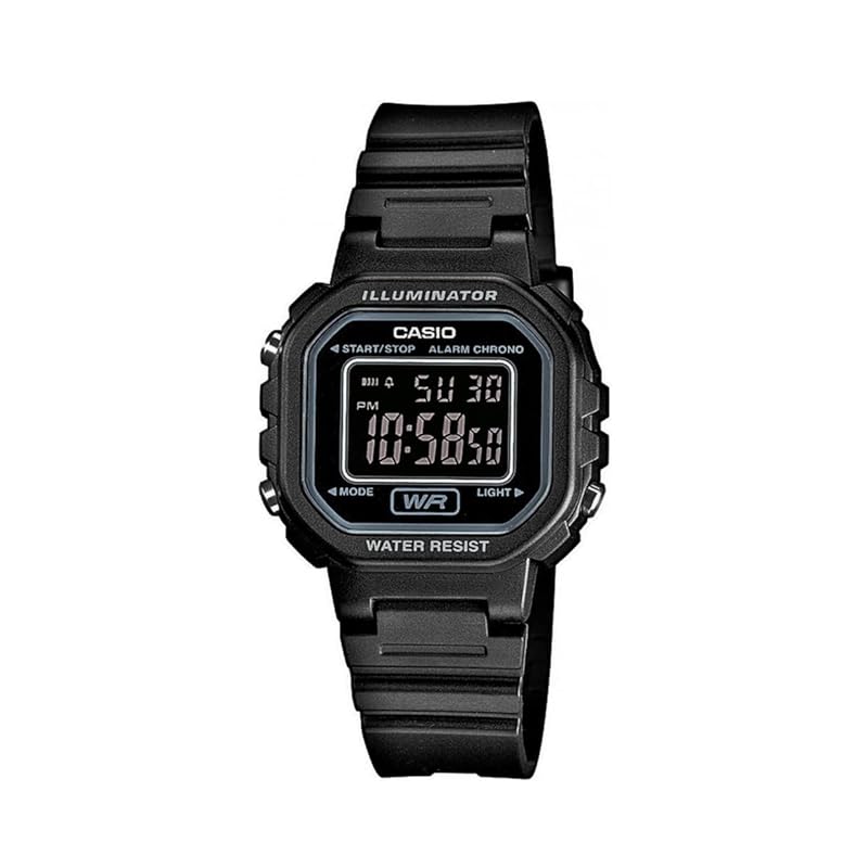 

[Casio] CASIO digital watch Chipkashi cheap casio LA-20WH-1B ladies girls kids full black inverted lcd overseas model [product]