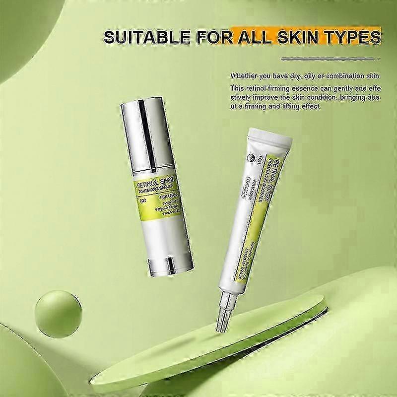 Vita A Retinol Shot Tightening Booster Serum & Eye Cream - Anti-Aging Face Serum, Lifts & Firms, Reduces Wrinkles, Hydrates & Repairs