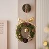 Cute Christmas Pendant Red Velvet Bow Jingle Bells Door Hanger Gift Xmas Tree Ornament  Christmas