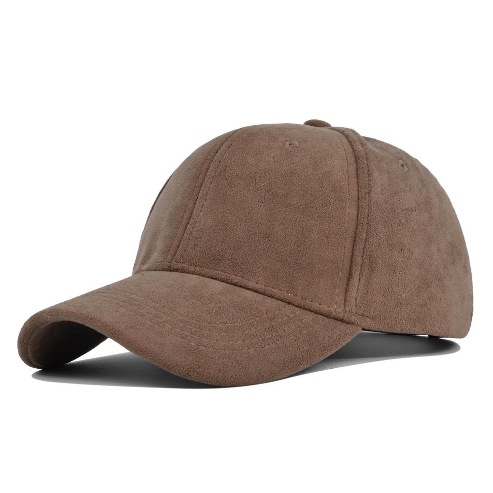 Berretti da baseball retrò in camoscio solido per uomo donna primavera autunno street snapback cappello hip hop regolabile pelliccia sintetica parasole