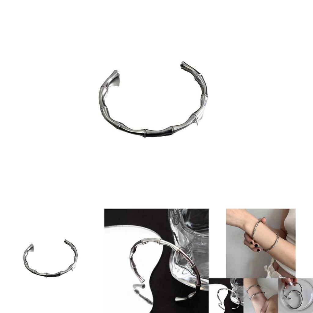 High-quality Titanium Steel Bamboo Bracelet Perfect For Summer 2024 Casual Style