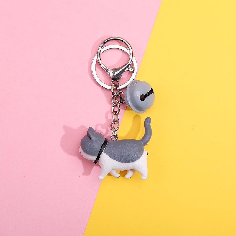 Creative Cat Keychain Bell Pendant for Backpack or Bag - Unisex, Perfect for Couples and Students, Small Gift