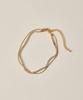 Novice Tokyo Cubic & Round Chain Anklet [Stainless] / Gold