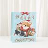 6/10 Stück StoBag Weihnachtliche Geschenktaschen Papiertragetaschen Teddy-Thema Wiederverwendbar für Urlaubsverpackung Partygeschenke Winterveranstaltungen
