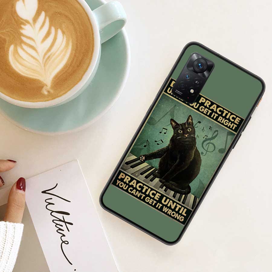 

Чехол для телефона с забавным постером кота на каждый день для Redmi Note 13 Pro 5G Plus 12 12C 10 10A 10C 9 9A 9C 9T 8 8A K60 K70 Pro Xiaomi Redmi 9C