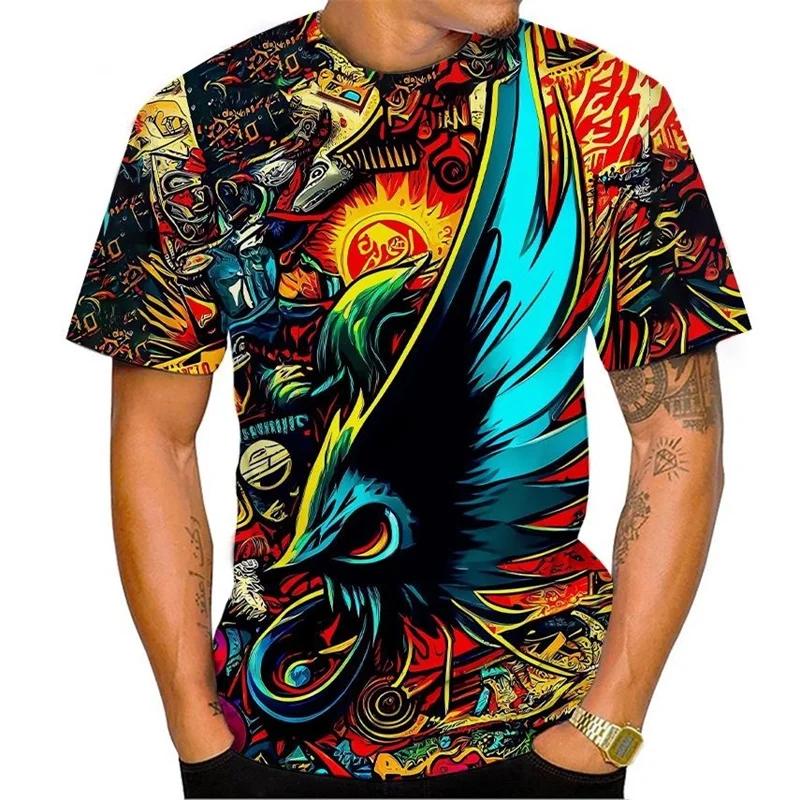 

Футболка с граффити-стрит для мужчин, футболка большого размера с 3D принтом, хип-хоп, летняя крутая повседневная популярная футболка с короткими рукавами, одежда 6XL