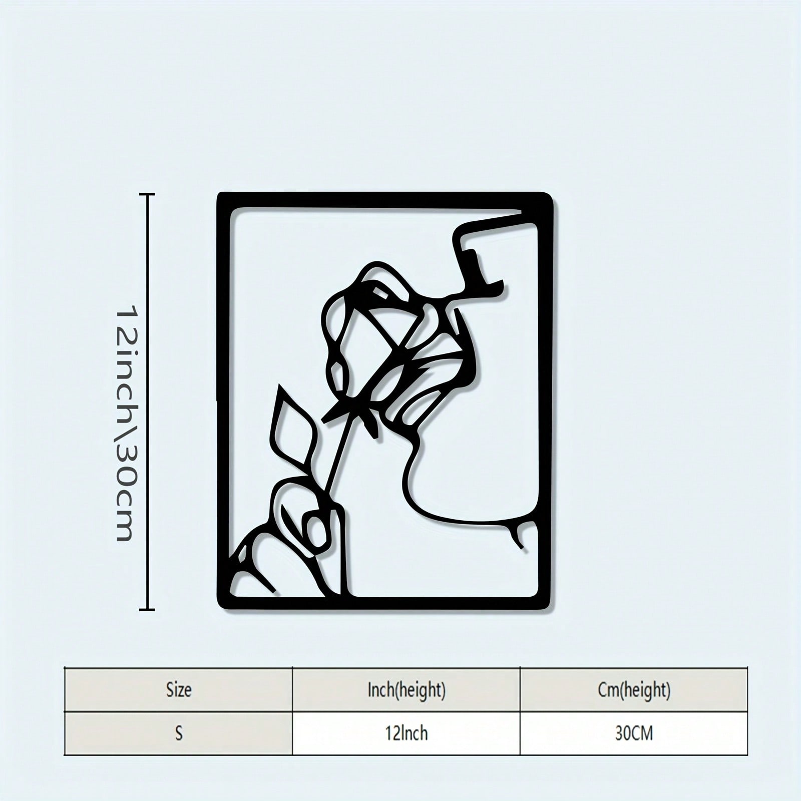 Geometric Metal Wall Sculpture Black Iron Art Living Room Office Decor Modern Abstract