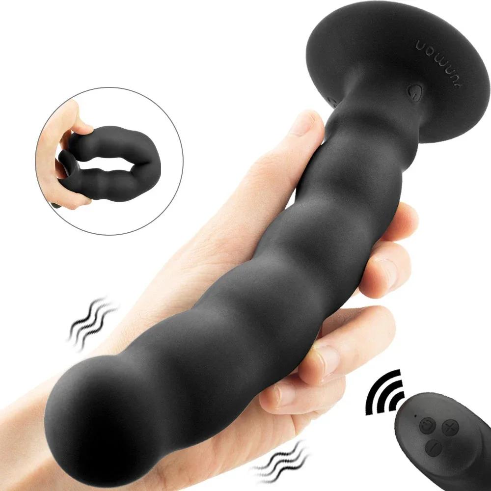 Vibrator Wireless Masaj Prostata Stimulator Vibrator Jucării Sexuale Bărbați Dop Anal Ventuză Lagu Lagu Femei Magazin de Sex pentru Adulți