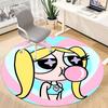 1pc Powerpuff Girls Office Round Area Rug, Under Office Chairs Bedroom Living Room Home Decor, Room Deco, Available in Various Sizes140