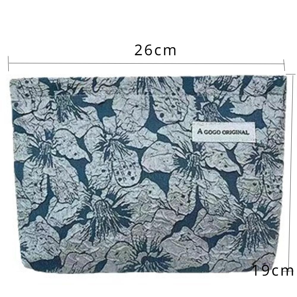 Large Capacity Qianniao Grid Makeup Bag Floral Cosmetic Bags High Appearance Simple Storage Pouch Bags Women Cosmetic Organizer