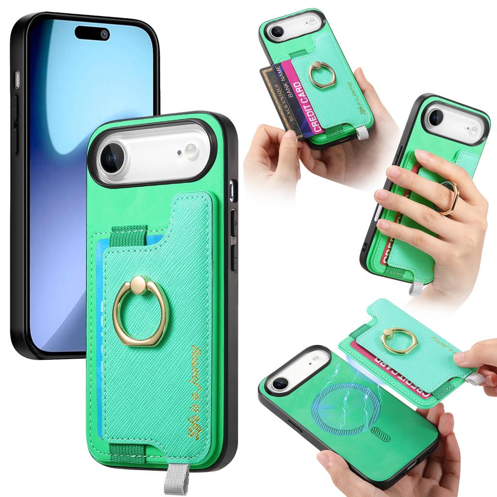 For iPhone Air Case 2 in 1 Magnetic Detachable Card Holder Leather Back Cover