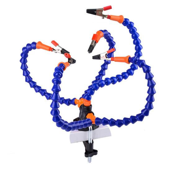 Svěrka na svařovací stůl DIY Univerzální vysoce pevná 3 otvory 5 drápů Nástroj na opravu svěrky pro pevné pájecí stanice